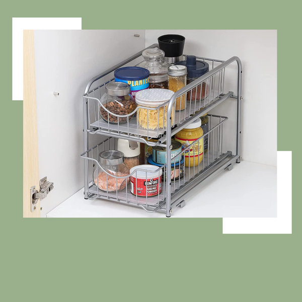 Rebrilliant Stackable Under Organizer 2Tier Kitchen Under Sink Organizer